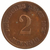 2 pfennig - Alemanha - 1876 G