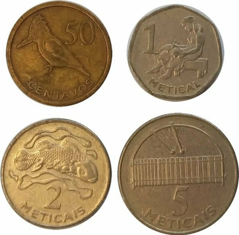 Set com 4 moedas - Moçambique - 2006 - comprar online