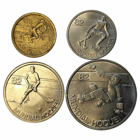 Set com 4 Moedas - Portugal - 1982 - Comemorativa - comprar online