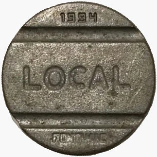 Ficha LOCAL - Brasil - 1994 - Ref 594 - comprar online