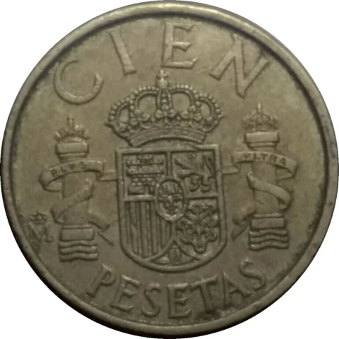 100 pesetas - Espanha - 1985