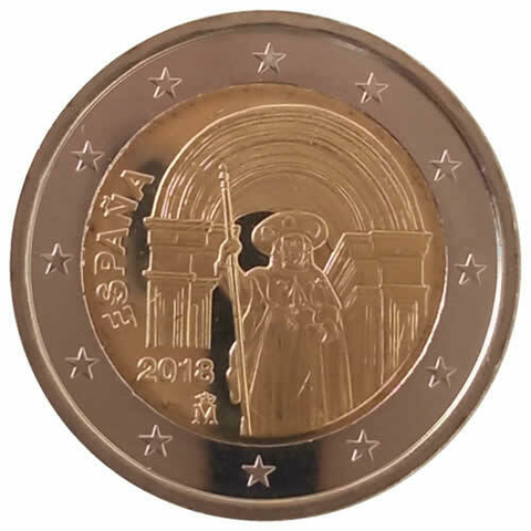 2 euros - Espanha - 2018 FC - Comemorativa