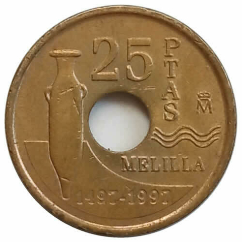 25 pesetas - espanha - 1997 - Comemorativa