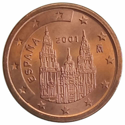 2 centimos de euro - espanha - 2001 - fc