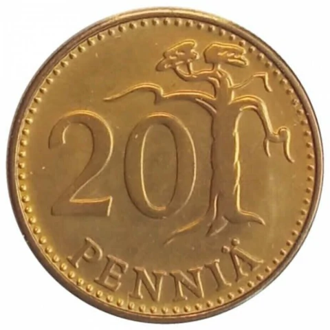20 penniä - Finlandia - 1963 - comprar online