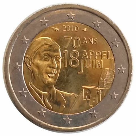 2 euros - frança - 2010 - fc - Comemorativa - comprar online