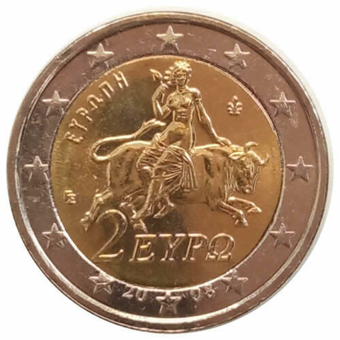 2 euros - grecia - 2008 - fc - comprar online