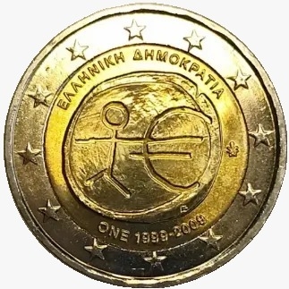 2 Euros FC - Grécia - 2009 - Comemorativa