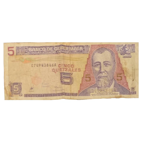 5 Quatzales - Guatemala - 1998 - comprar online