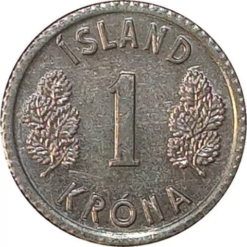 1 coroa - Islândia - 1976 - comprar online