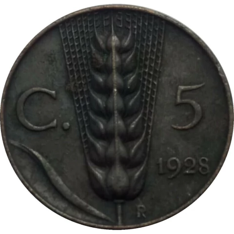 Italia - 5 centavos - 1928 - comprar online