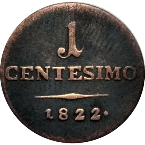Italia - 1 centavos - 1822 - comprar online