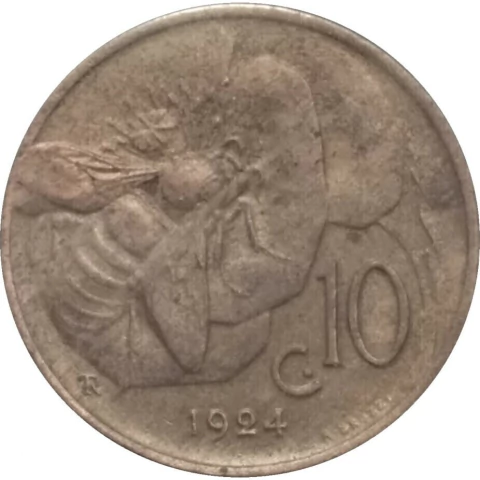 Italia - 10 centavo - 1924 - comprar online