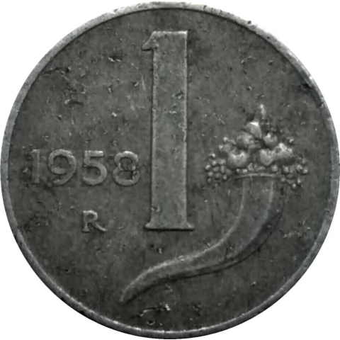 Italia - 1 Lira - 1958 - comprar online