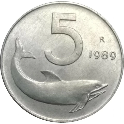 Italia - 5 Liras - 1989 FC - comprar online