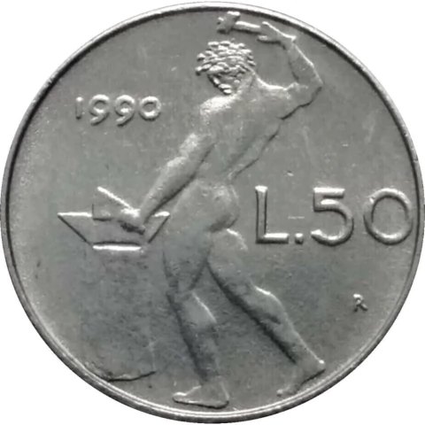 Italia - 50 Liras - 1990 - comprar online