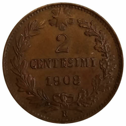 2 centesimos - Italia - 1908 - comprar online