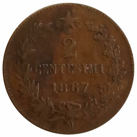 2 centesimos - Italia - 1867 - comprar online