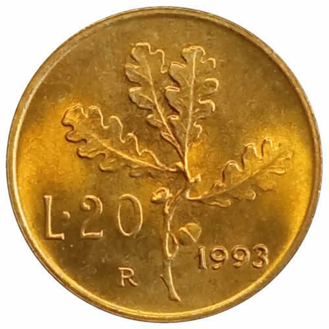 20 liras - italia - 1993 - fc - comprar online
