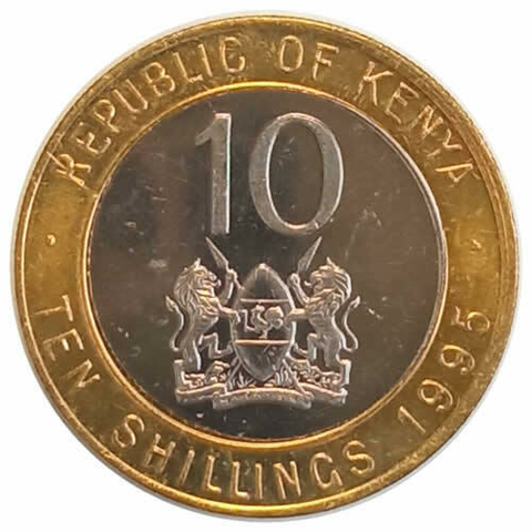10 shillings - Quenia - 1995 fc - comprar online