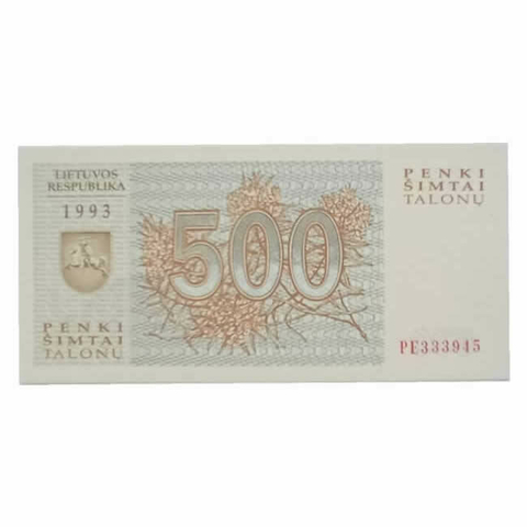 500 talonas - Lituania - 1993 - comprar online
