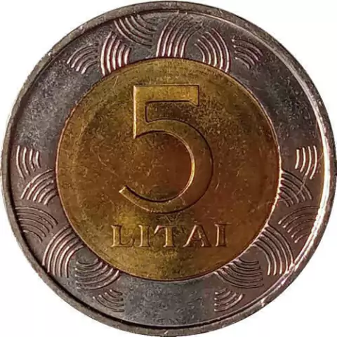 5 litas - Lituania - 1998 FC - comprar online