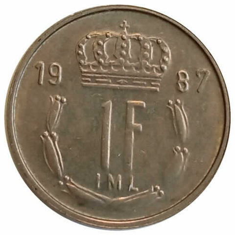 1 franco - luxemburgo - 1987 - comprar online
