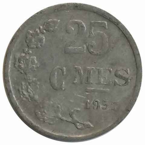 25 cêntimos - luxemburgo - 1957 - comprar online