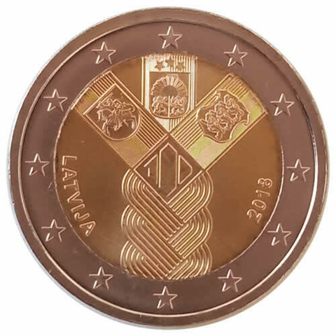 2 euros - Letonia - 2018 FC - Comemorativa - comprar online