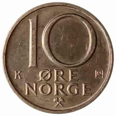 10 ore - Noruega - 1987 - comprar online