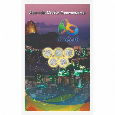 Álbum para moedas das Olimpíadas Rio 2016 - Compacto - Modelo 4 - comprar online