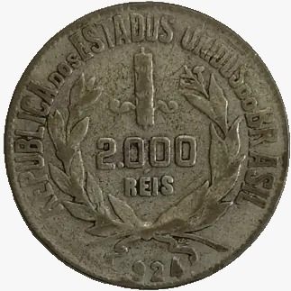 2000 RÉIS - BRASIL - 1924 REF P710 - comprar online