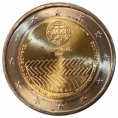 2 euro - portugal - 2008 - Comemorativa - comprar online