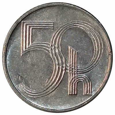 50 hellers - Republica Tcheca - 1993 - comprar online