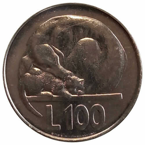 100 liras - San Marino - 1975 - comprar online