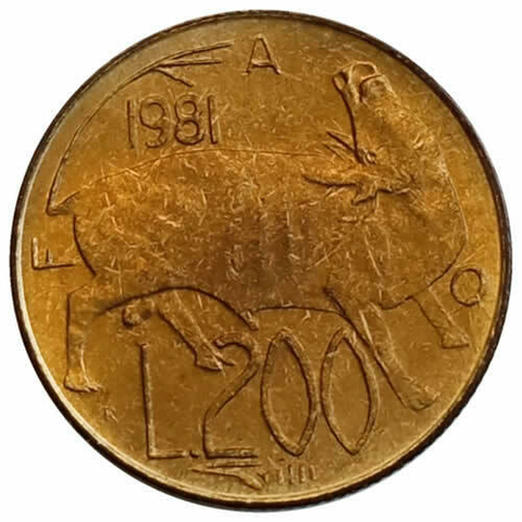 200 liras - San Marino - 1981 - comprar online