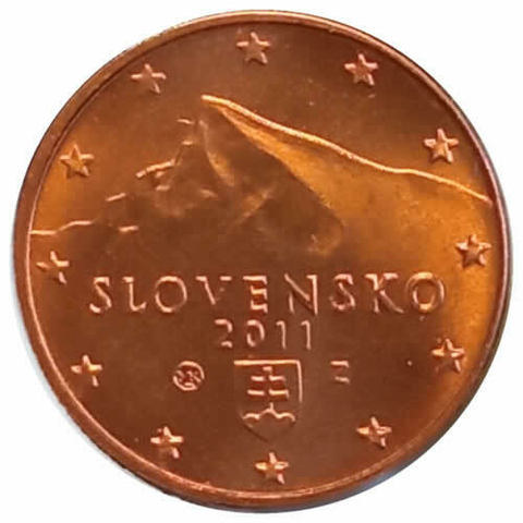 1 centimos de euro - eslovaquia - 2011