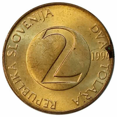2 tolarja - Eslovenia - 1994