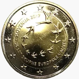 2 Euros FC - Eslovénia - 2017 - Comemorativa