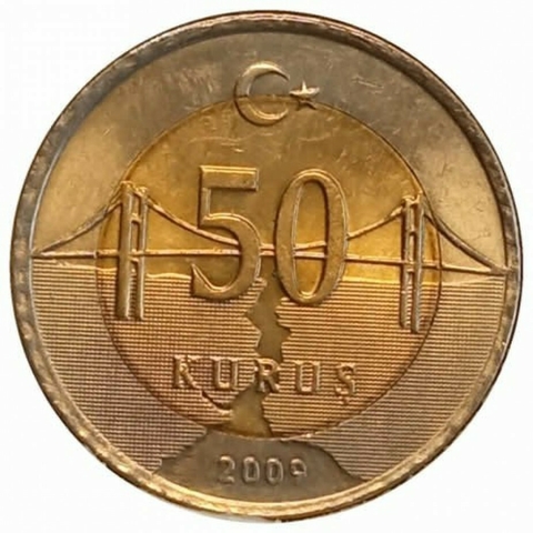 50 Kurus - Turquia - 2009 - comprar online