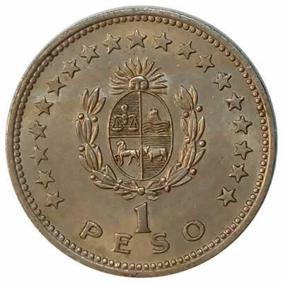 1 peso - Uruguai - 1960 - comprar online