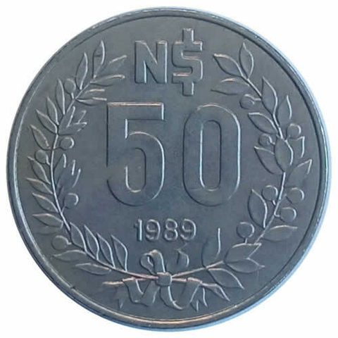 50 pesos - Uruguai - 1989 - comprar online
