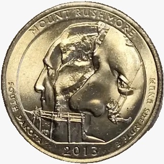 EUA - 0,25 Quarter Dollar - 2013 P Mount Rushmore - comprar online