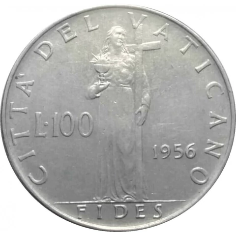 Vaticano - 100 Liras - 1956 - comprar online