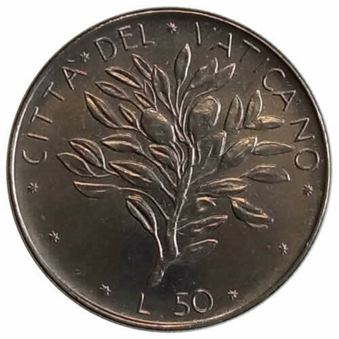 50 liras - Vaticano - 1973 - comprar online
