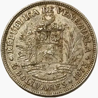 5 Bolivares - Venezuela - 1973 - comprar online