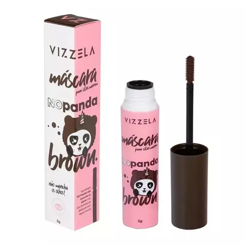Vizzela Máscara para Cílios No Panda Brown - Marrom