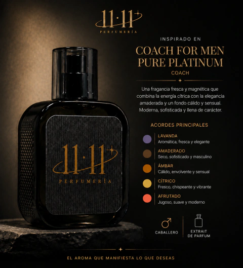Inspirado en Coach For Men Pure Platinum | 2026