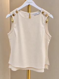 Blusa Margot – Detalhes Dourados