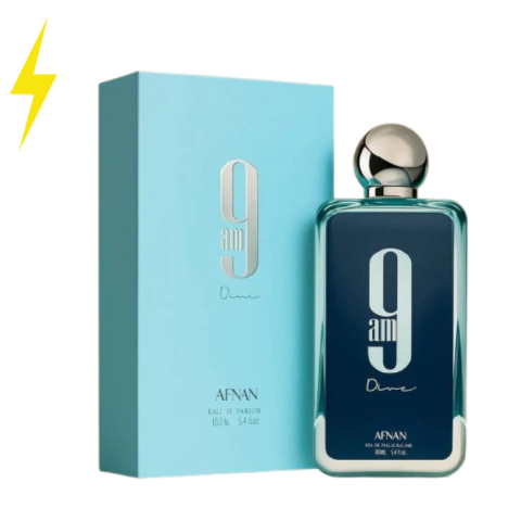 Perfume Afnan 9 PM Dive Blue Masculino 100ml - comprar online